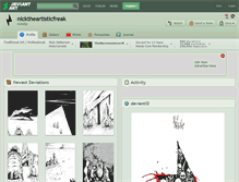 Tablet Screenshot of nicktheartisticfreak.deviantart.com