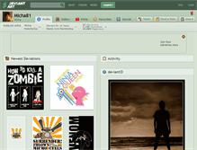 Tablet Screenshot of micha81.deviantart.com