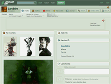 Tablet Screenshot of landkins.deviantart.com