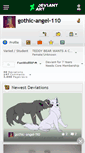 Mobile Screenshot of gothic-angel-110.deviantart.com