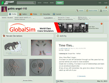 Tablet Screenshot of gothic-angel-110.deviantart.com