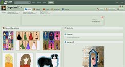 Desktop Screenshot of gingerlass0731.deviantart.com