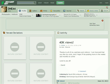 Tablet Screenshot of dne44.deviantart.com