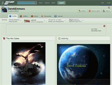 Tablet Screenshot of derekemmons.deviantart.com