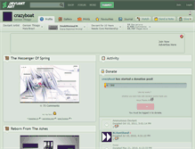 Tablet Screenshot of crazyboat.deviantart.com