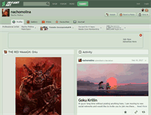 Tablet Screenshot of nachomolina.deviantart.com