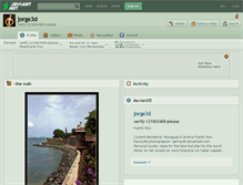 Tablet Screenshot of jorge3d.deviantart.com