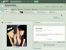 Tablet Screenshot of dying-heartbeat.deviantart.com