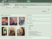Tablet Screenshot of nora0988.deviantart.com