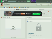 Tablet Screenshot of mindabuse.deviantart.com