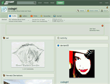 Tablet Screenshot of codegirl.deviantart.com