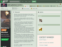 Tablet Screenshot of dark-pokemon-lovers.deviantart.com