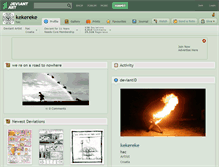 Tablet Screenshot of kekereke.deviantart.com