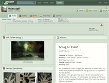 Tablet Screenshot of hotaru-girl.deviantart.com