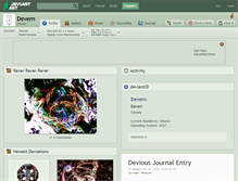 Tablet Screenshot of devern.deviantart.com