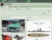 Tablet Screenshot of daemonangel.deviantart.com