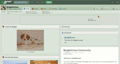 Desktop Screenshot of beaglelicious.deviantart.com