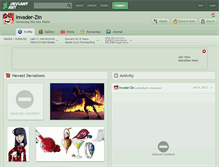Tablet Screenshot of invader-zin.deviantart.com