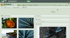 Desktop Screenshot of flaming-gecko.deviantart.com