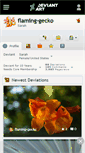 Mobile Screenshot of flaming-gecko.deviantart.com