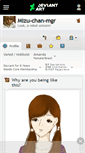 Mobile Screenshot of mizu-chan-mgr.deviantart.com