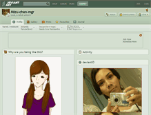 Tablet Screenshot of mizu-chan-mgr.deviantart.com
