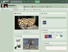 Tablet Screenshot of pineclan.deviantart.com