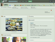 Tablet Screenshot of nopow.deviantart.com
