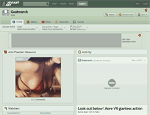 Tablet Screenshot of goatmarch.deviantart.com