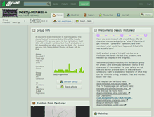 Tablet Screenshot of deadly-mistakes.deviantart.com
