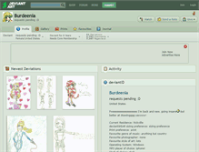 Tablet Screenshot of burdeenia.deviantart.com