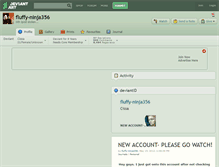 Tablet Screenshot of fluffy-ninja356.deviantart.com
