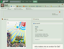 Tablet Screenshot of duch.deviantart.com