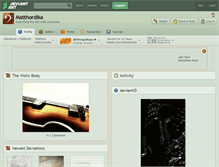 Tablet Screenshot of matthordika.deviantart.com