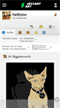 Mobile Screenshot of hellcow.deviantart.com