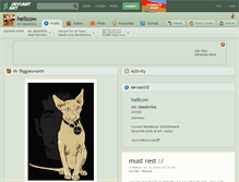 Tablet Screenshot of hellcow.deviantart.com