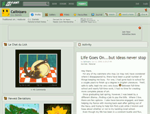 Tablet Screenshot of calibizaro.deviantart.com
