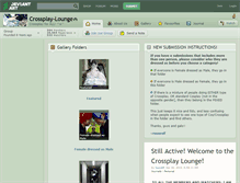Tablet Screenshot of crossplay-lounge.deviantart.com