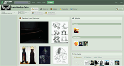 Desktop Screenshot of i-am-gladius-dei.deviantart.com