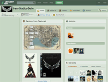Tablet Screenshot of i-am-gladius-dei.deviantart.com