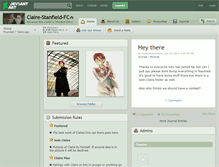 Tablet Screenshot of claire-stanfield-fc.deviantart.com