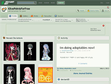 Tablet Screenshot of igivepointsforfree.deviantart.com