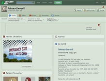 Tablet Screenshot of feimao-the-evil.deviantart.com