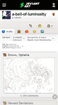 Mobile Screenshot of a-bell-of-luminosity.deviantart.com