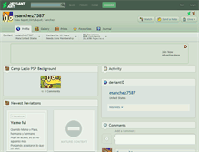 Tablet Screenshot of esanchez7587.deviantart.com