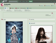 Tablet Screenshot of kirstinmills.deviantart.com