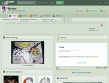 Tablet Screenshot of bio-star.deviantart.com