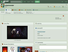 Tablet Screenshot of cazamonster.deviantart.com