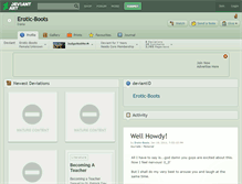 Tablet Screenshot of erotic-boots.deviantart.com