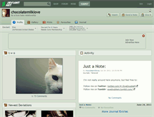 Tablet Screenshot of chocolatemilklove.deviantart.com